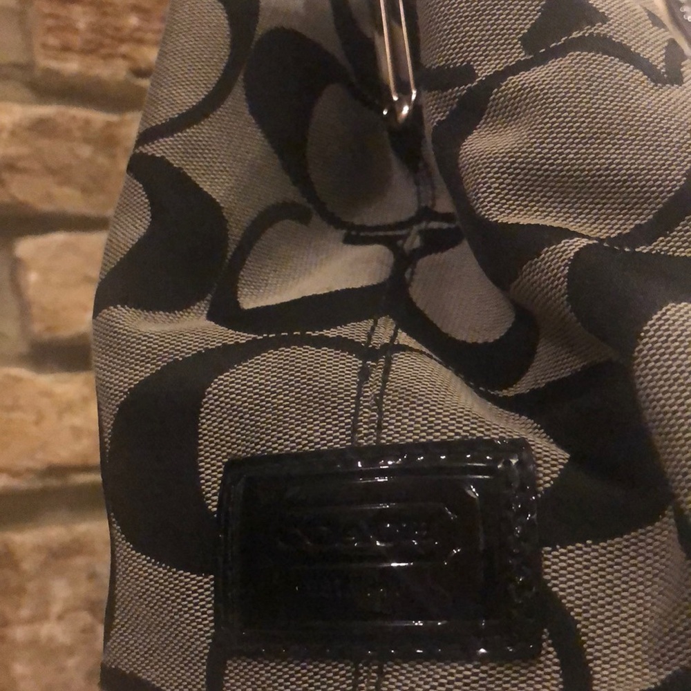 COACH SIGNATURE STRIPE SATCHEL 13533- price firm - Picture 5 of 13